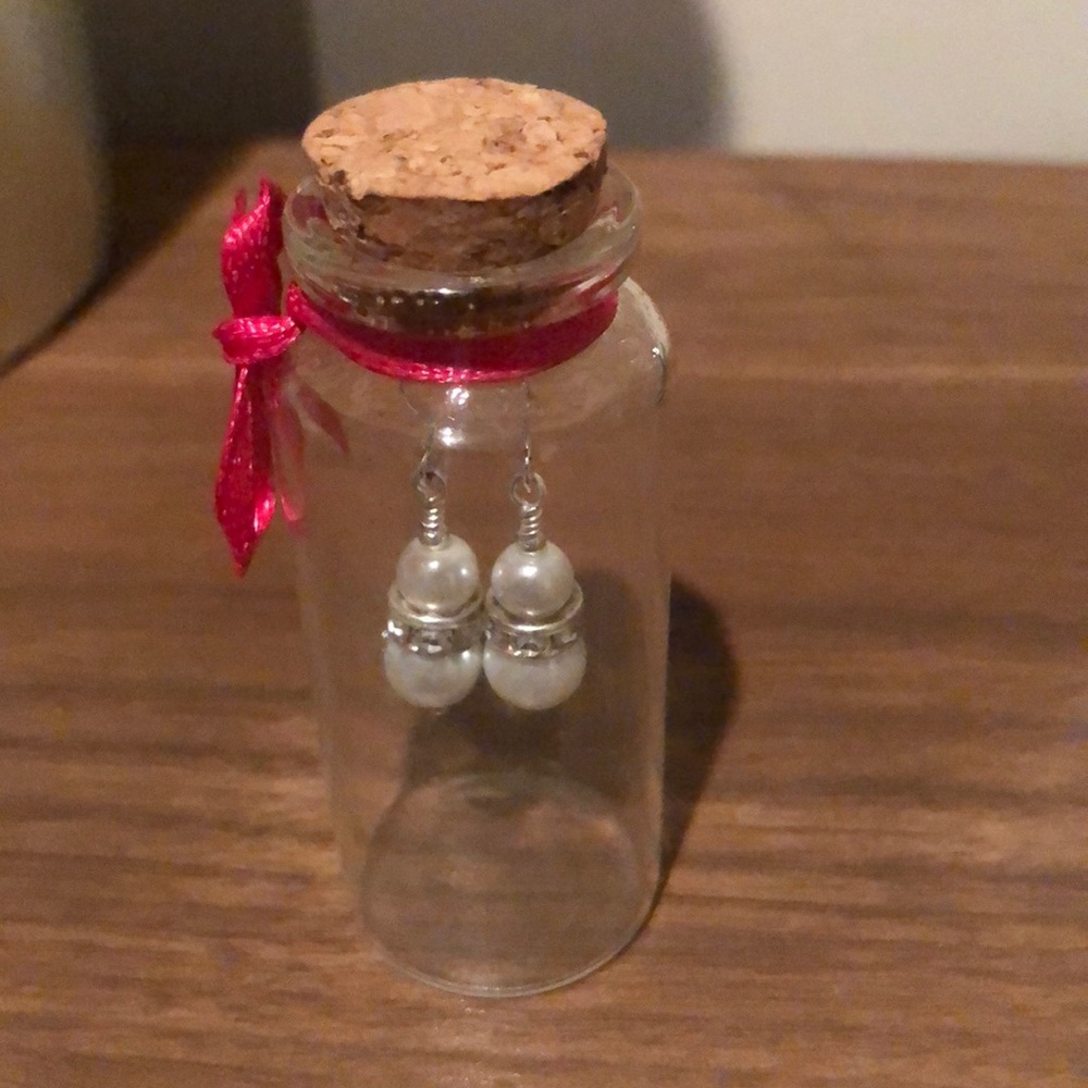 Pearl and CZ Earrings